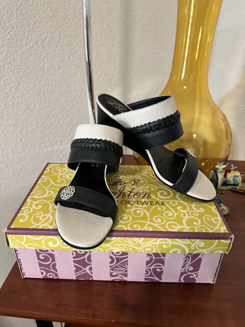 Brighton Trixy Wedge Sandals - Picture 2 of 11